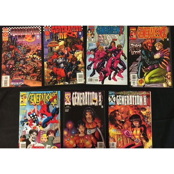 Generation Next & Generation X Mixed Lot of 7 Comic Books Circa 1995-2001 - Picture 1 of 8